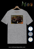 tee shirt unisex Renault 4cv red purple