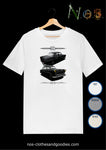 unisex t-shirt simca ariane 4 black front/back