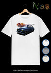 tee shirt unisex Simca aronde grand large bleu royal