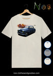 tee shirt unisex Simca aronde grand large bleu royal
