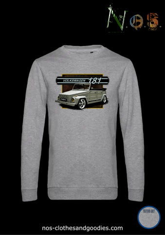 classic gray VW 181 sweatshirt