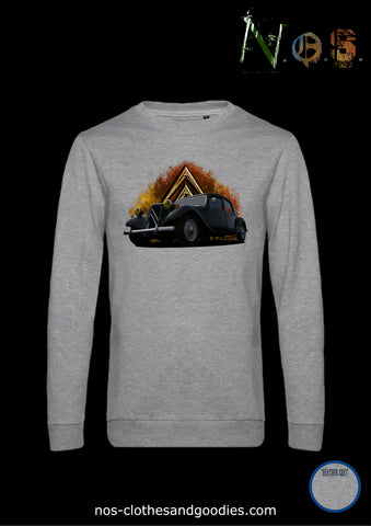 classic Citroën Traction black chevron sweatshirt
