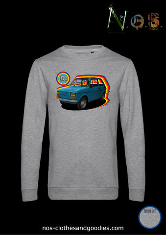 classic blue Fiat 126 sweatshirt
