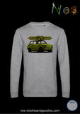 classic unisex sweatshirt Fiat 126 green