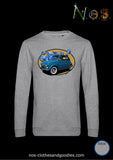 Sweat classique Fiat 500 orchidée bleue