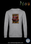 sweat classique unisex Peugeot 404 rouge 1979 av/ar