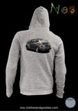 sweat zip capuche unisex VW 1303 cox usa cabriolet orange 1979