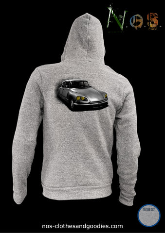 Citroën DS unisex hooded zip sweatshirt