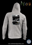 zip hooded sweatshirt VW combi split 1965 front/rear