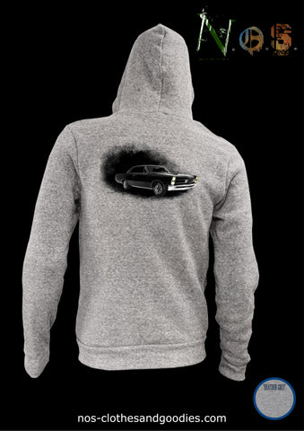 GTO unisex hooded zip sweatshirt