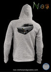 unisex hooded zip sweatshirt Opel olympia P2 caravan 1962