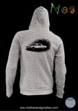 unisex hooded zip sweatshirt Plymouth Barracuda 1964