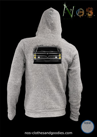 unisex hooded zip sweatshirt Pontiac GTO "face"