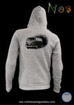 VW Split unisex hooded zip sweatshirt